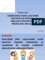 Exercitiile Fizice Factorii Naturali Si Igienici Mijloace Eficiente in Profilaxia Bolilor