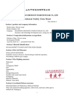 Glucose Syrup MSDS (Shandong Zhonggu) PDF