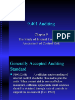 9.401 Auditing: The Study of Internal Control and Assessment of Control Risk