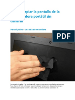 Cómo Limpiar La Pantalla de La Computadora Portátil Sin Dañarla