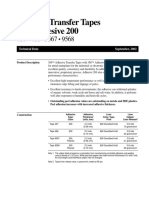 Adhesive Transfer Tapes With Adhesive 200: Technical Data September, 2002