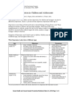 Depression in Children and Adolescents: Jonathan L. Poquiz, M.A. and Andrew L. Frazer, M.A