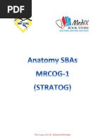 1 - Anatomy (STRATOG 2015 SBAs)