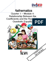 Mathematics 9 - W3 - Module-4 For Printing