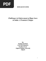 Challenges in Enforcement of Rape Laws I