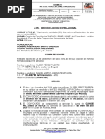 AUDIENCIA CONCILIACION Acta de Conciliacion