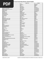 Spanish Term English Term Category: Created: 041513 Rev: 022820
