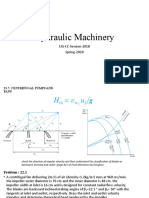 Hydraulic Machinery: UG-CE-Session-2018 Spring-2020