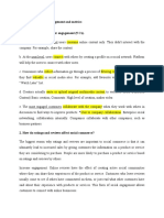 Chapter 5 Customer Engagement and Metrics Review Questions 1. List The Five Levels of User Engagement (5 CS)