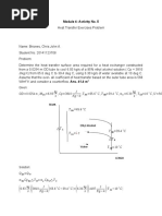 Module 4: Activity No. 5: OD 0.0254 M, M KG S, CP 3810 J KG K, T KG S, T W M K