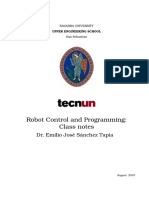 Robot Control and Programming: Class Notes: Dr. Emilio Jos e S Anchez Tapia