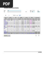 Heat Balance Calculation Sheet (For Deaerator)