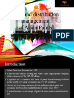 Sales and Distribution Management of Asian Paints