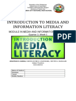 Introduction To Media and Information Literacy