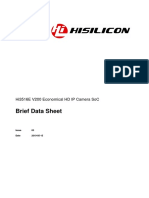 Brief Data Sheet: Hi3516E V200 Economical HD Ip Camera Soc