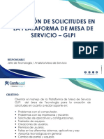 Creación de Solicitudes en La Plataforma de Mesa de Servicio - Glpi