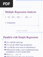 Multiple Regression Analysis: y + X + X + - . - X + U