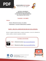 Obtención de Metano, Etino - Nomenclatura, Rxns de Aromáticos PDF