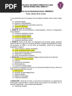 Segundo Test de Hematología Clínica - Claves