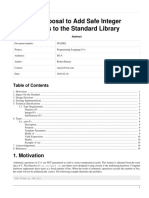 A Proposal To Add Safe Integer Types To The Standard Library