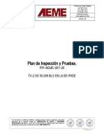 Plan de Inspección y Pruebas TV-2 BS Iride