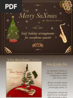 A Very Merry Saxmas - FREE Holiday Sax Quartet Sheet Music & MIDI Album