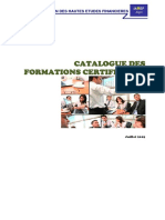 Catalogue Des Formations