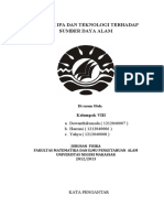 aDAMPAK IPA DAN TEKNOLOGI TERHADAP SUMBER DAYA ALAM - Makalah Sharpa - Underpaper