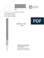 Ejercicio 2 Estadistica APLICADA I2020