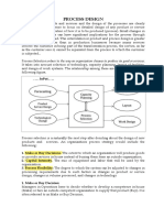 Process Selection and Capacity Planning InPROCESS