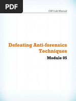 CHFIv9 Labs Module 05 Defeating Anti-Forensics Techniques PDF