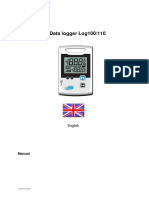 Data Logger Log100/110: Manual