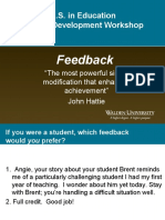 Effective Feedback