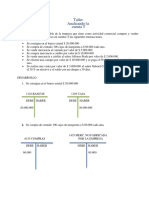 Taller Cuenta T Contabilidad en Las Organizaciones