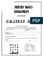 Chemistry Sk015 Assignment P Er I OD I C Ta BLE