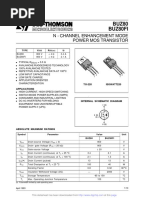 BUZ80 Buz80Fi: N - Channel Enhancement Mode Power Mos Transistor