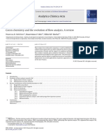 Green Chemistry and The Evolution of Ow Analysis. A Review: Analytica Chimica Acta