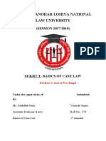 Basics of Case Law Project - Santosh Mishra