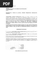 Derecho de Peticion Reliquidacion Segundo Alvarez Martinez