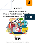 Science: Quarter 1 - Module 3B: Proper Waste Disposal According To The Properties of Each Materials