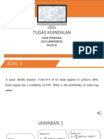 Tugas Keandalan: Dian Permana 02311840000076 Kelas B