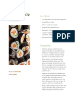 Homemade Sushi Recipe 1