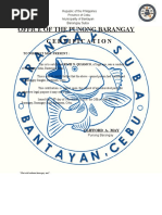 Cert. For Transfer of Residence