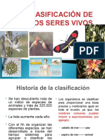 Clasificacion de Los Seres Vivos