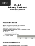Primary Sedimentation Tank Design