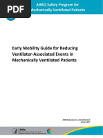 Early Mobility Guide For Reducing Ventilator-Associated Events in Mechanically Ventilated Patients