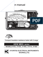 Analogue Insulation Tester - Model 3144A - 3148A