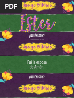 Juego Biblico Quien Soy ESTER