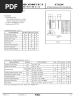 Semiconductor KTA1266: Technical Data