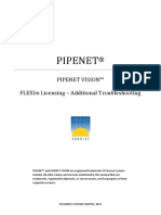 PIPENET VISION FLEXlm Troubleshooting